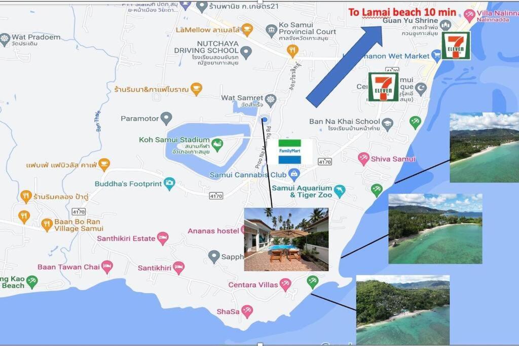Holiday House Near Lamai With Swimming Pool. 2 Bedrooms Amphoe Koksamui Exteriér fotografie